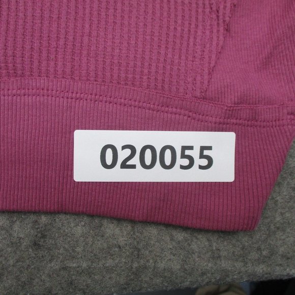 Free People Thermal Womens Small Mulberry Santa Clara Shirt Top V Neck NEW - Picture 11 of 11